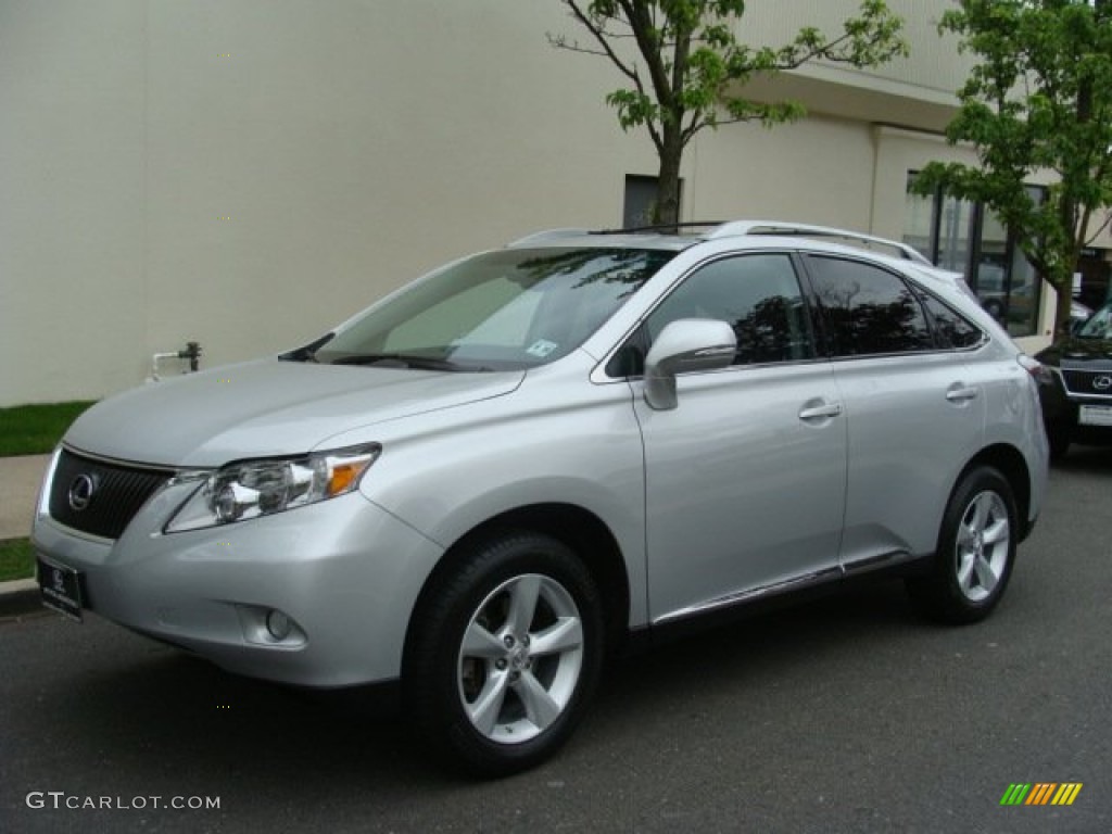 2010 RX 350 AWD - Tungsten Silver Pearl / Black/Brown Walnut photo #1