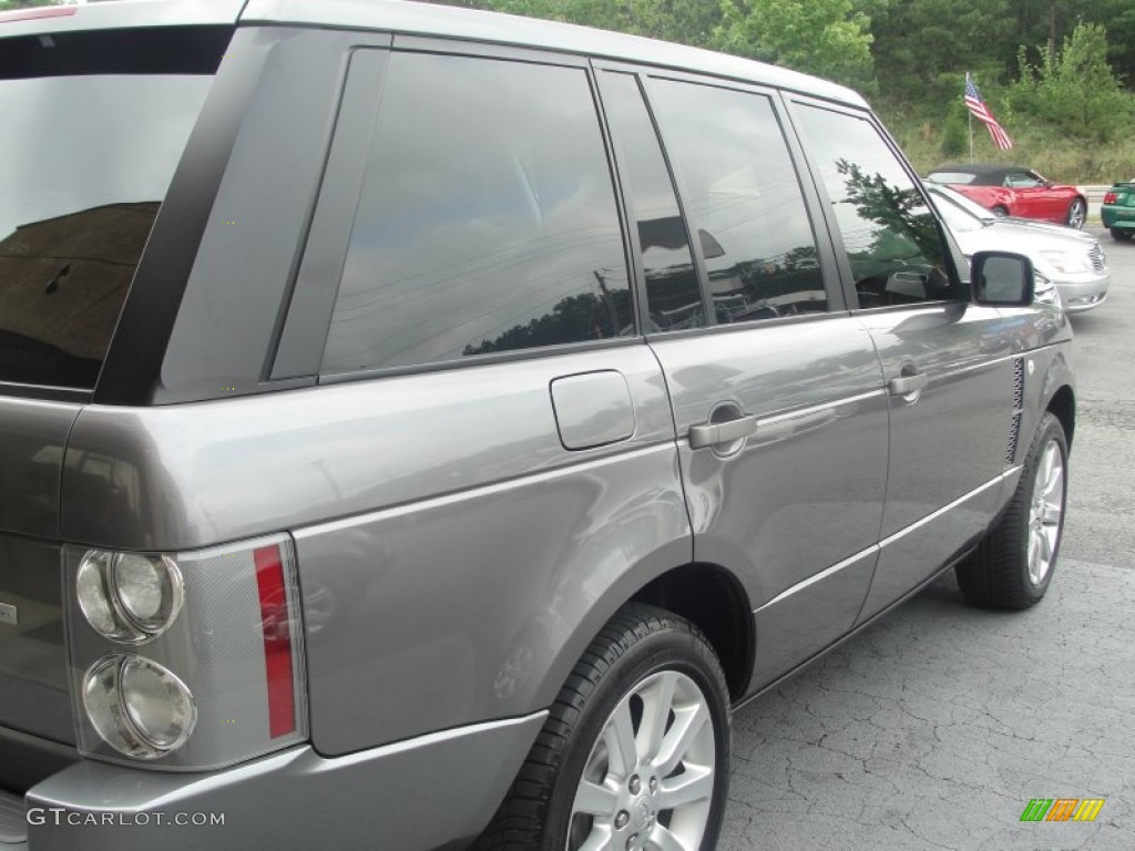 2007 Range Rover Supercharged - Stornoway Grey Metallic / Jet Black photo #10