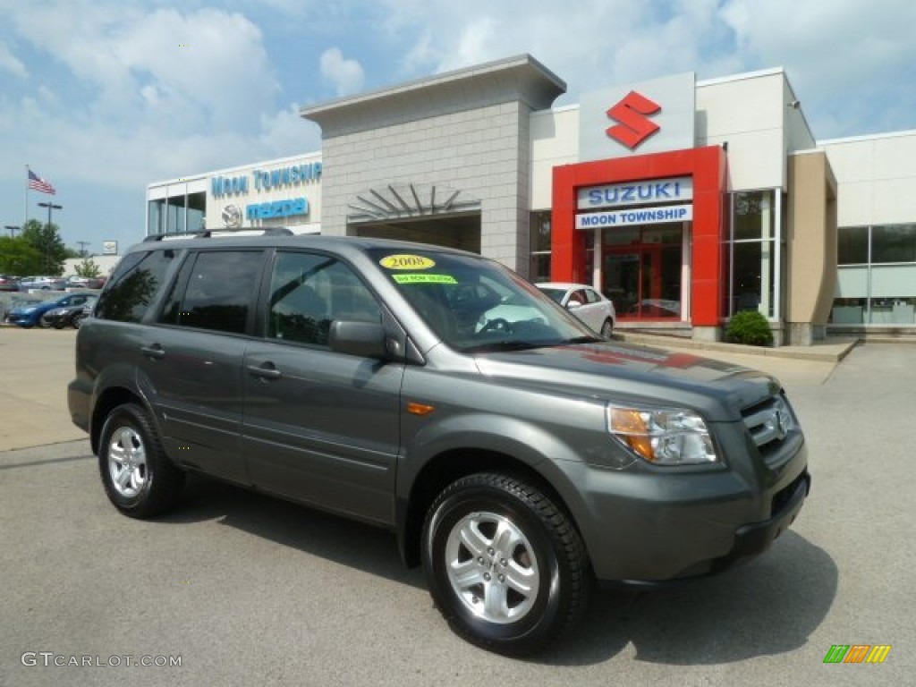 2008 Pilot Value Package 4WD - Steel Blue Metallic / Gray photo #1