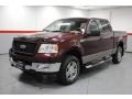 2005 Dark Toreador Red Metallic Ford F150 XLT SuperCrew 4x4  photo #3