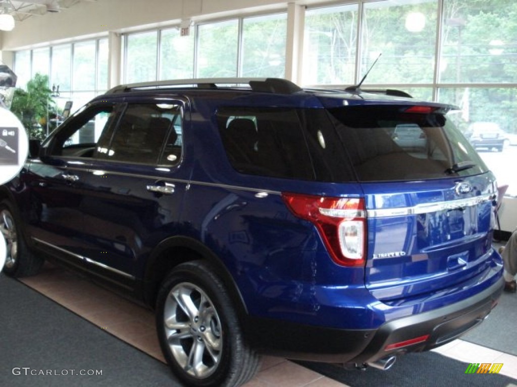 2013 Explorer Limited 4WD - Deep Impact Blue Metallic / Charcoal Black photo #4