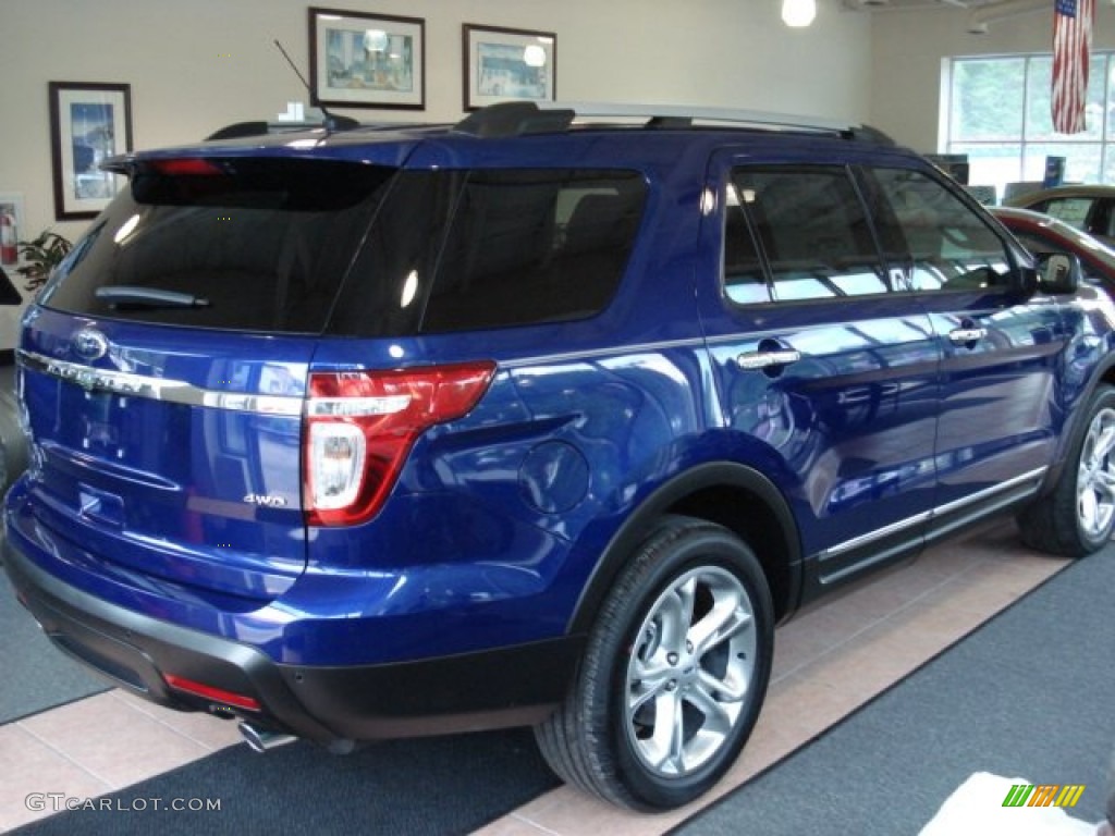 2013 Explorer Limited 4WD - Deep Impact Blue Metallic / Charcoal Black photo #6