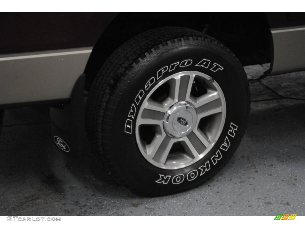 2005 F150 XLT SuperCrew 4x4 - Dark Toreador Red Metallic / Tan photo #36