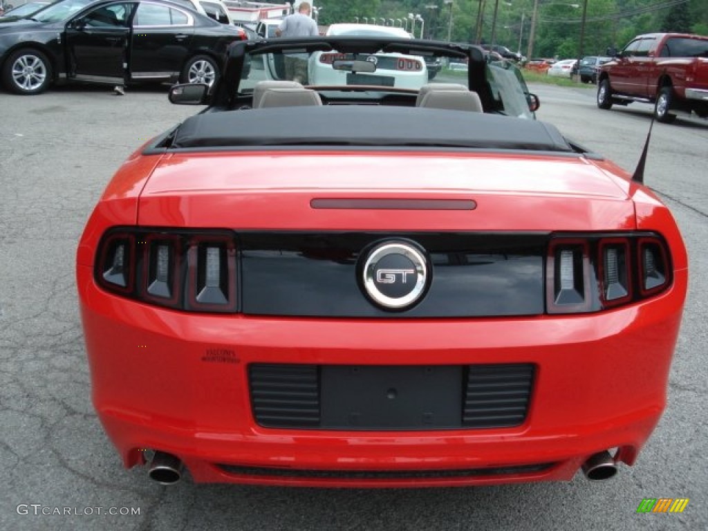 2013 Mustang GT Convertible - Race Red / Stone photo #7
