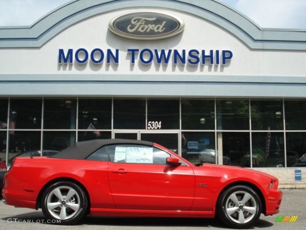 2013 Mustang GT Convertible - Race Red / Stone photo #19