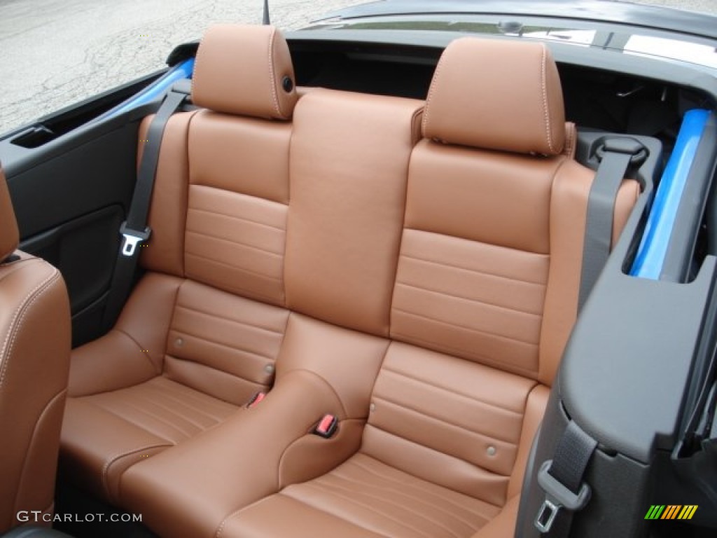 Saddle Interior 2013 Ford Mustang V6 Premium Convertible Photo #64863728
