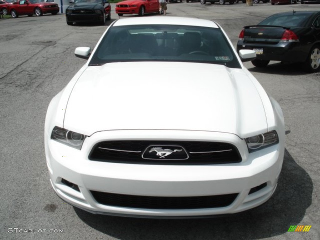 2013 Mustang V6 Premium Coupe - Performance White / Charcoal Black photo #3