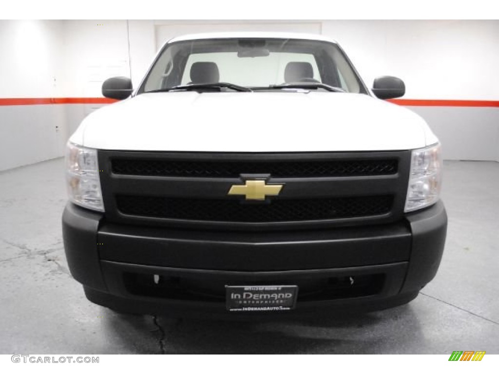 2008 Silverado 1500 Work Truck Regular Cab - Summit White / Dark Titanium photo #12