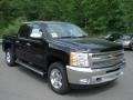 2012 Black Chevrolet Silverado 1500 LT Crew Cab 4x4  photo #2