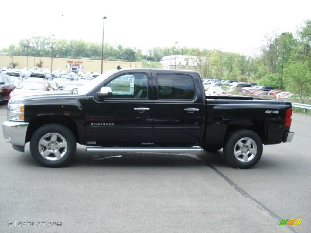 2012 Silverado 1500 LT Crew Cab 4x4 - Black / Ebony photo #5