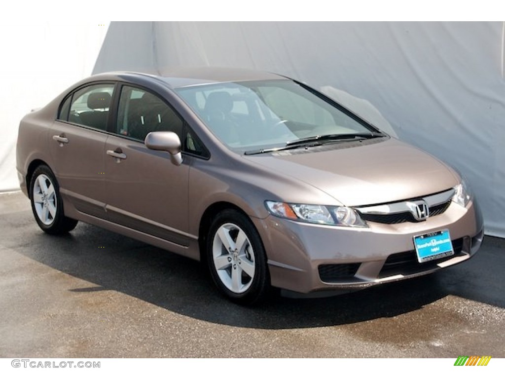 2010 Civic LX-S Sedan - Urban Titanium Metallic / Black photo #6