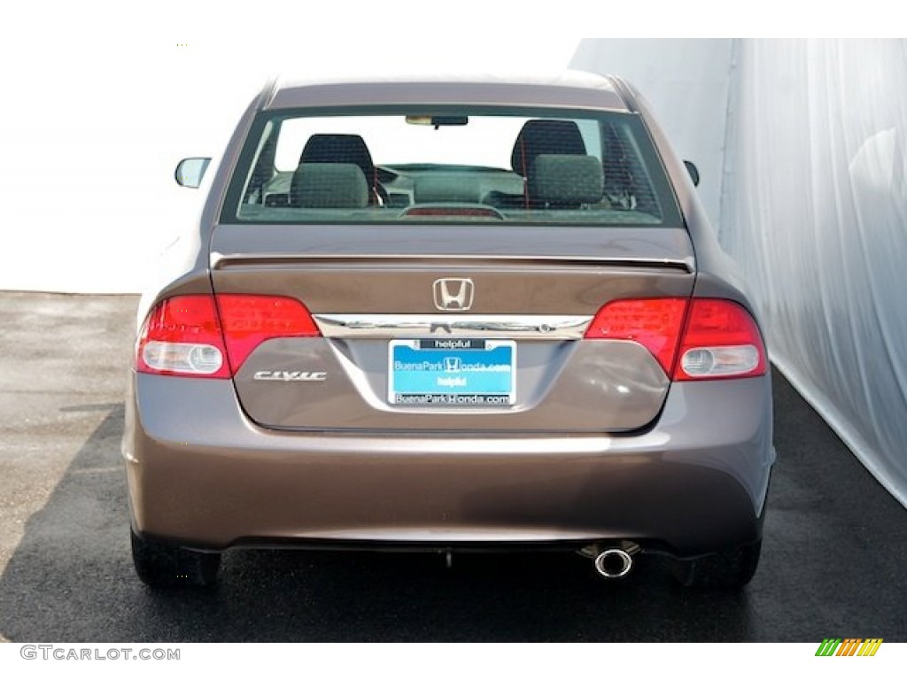 2010 Civic LX-S Sedan - Urban Titanium Metallic / Black photo #9