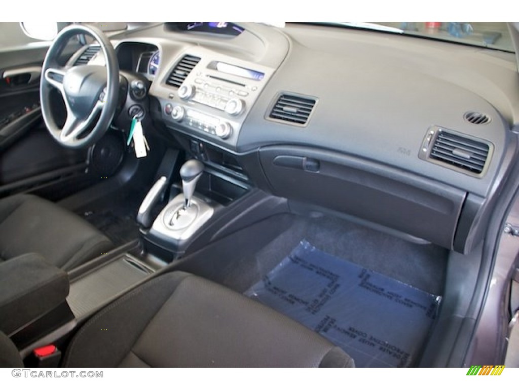 2010 Civic LX-S Sedan - Urban Titanium Metallic / Black photo #21