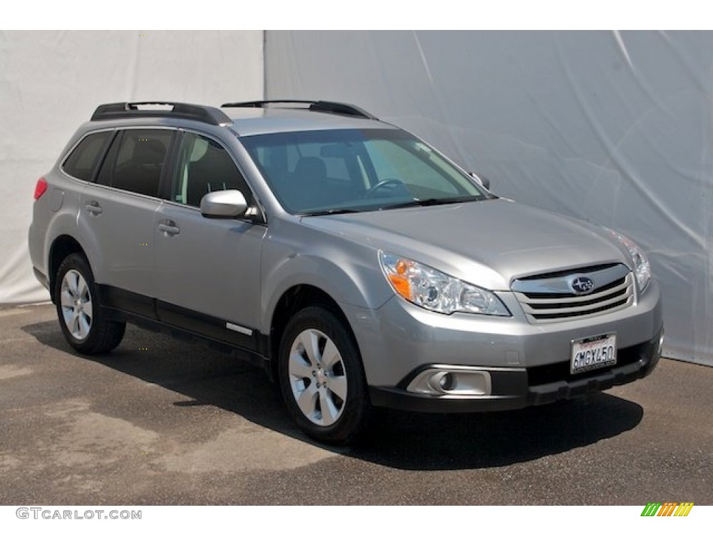 2011 Outback 2.5i Premium Wagon - Steel Silver Metallic / Off Black photo #6