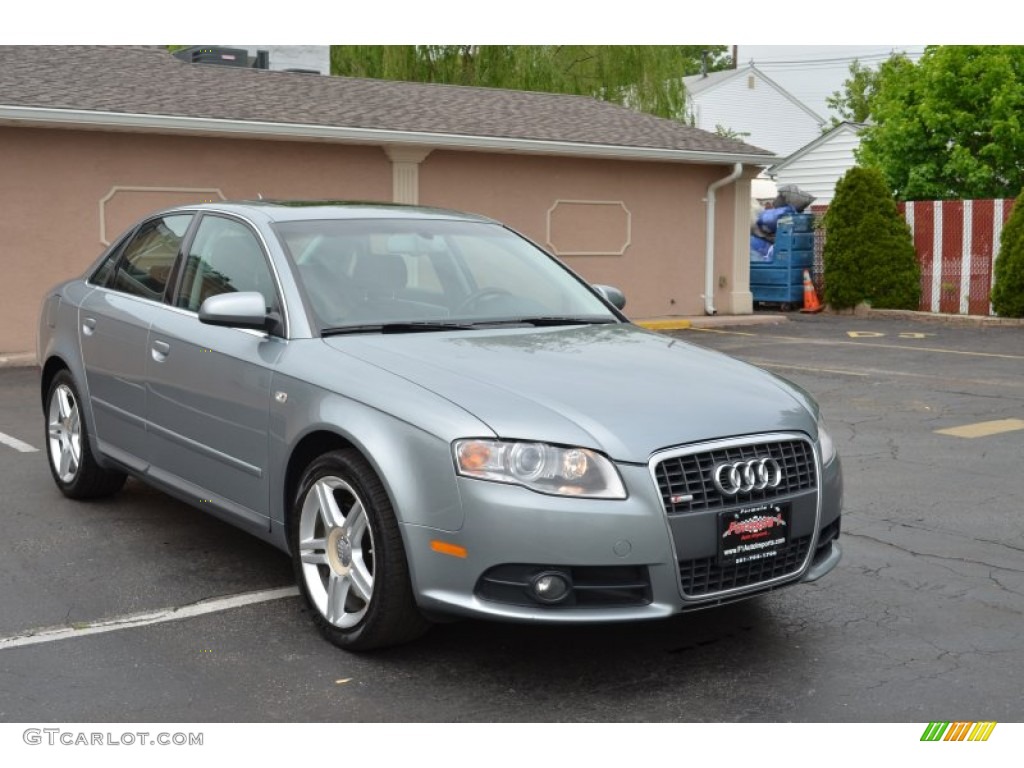 2008 A4 2.0T quattro Sedan - Quartz Grey Metallic / Black photo #1