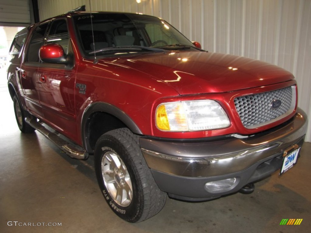 2003 F150 FX4 SuperCrew 4x4 - Toreador Red Metallic / Medium Graphite Grey photo #1