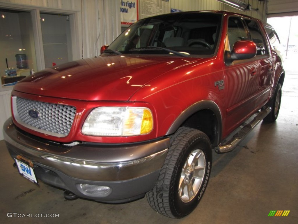 2003 F150 FX4 SuperCrew 4x4 - Toreador Red Metallic / Medium Graphite Grey photo #2