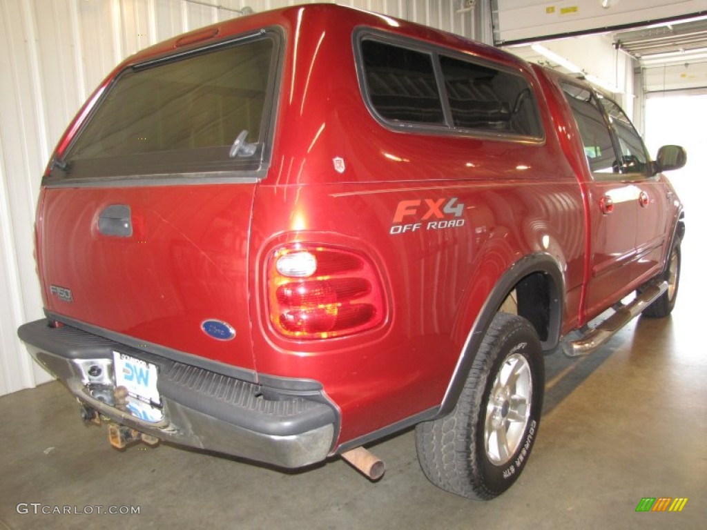 2003 F150 FX4 SuperCrew 4x4 - Toreador Red Metallic / Medium Graphite Grey photo #4
