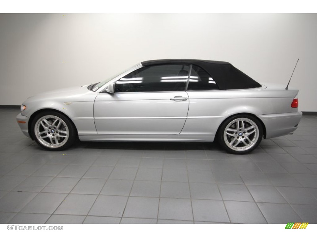 2006 3 Series 330i Convertible - Titanium Silver Metallic / Grey photo #2