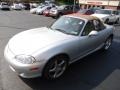 2002 Crystal Blue Metallic Mazda MX-5 Miata LS Roadster  photo #10