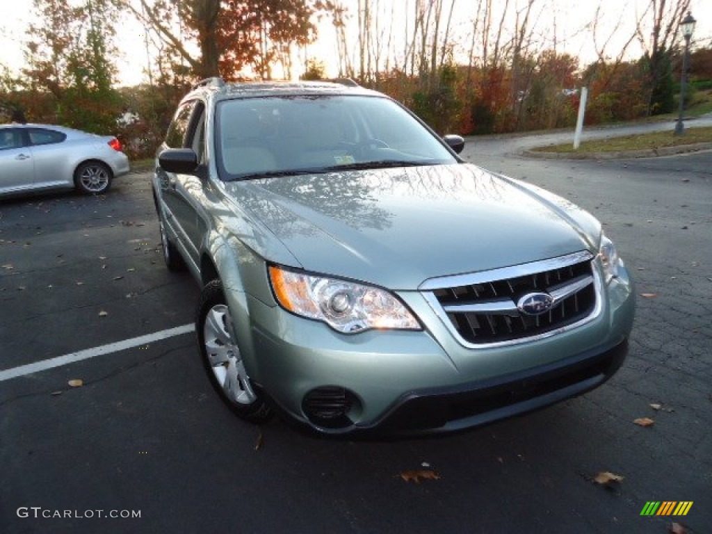 2009 Outback 2.5i Wagon - Seacrest Green Metallic / Off Black photo #1