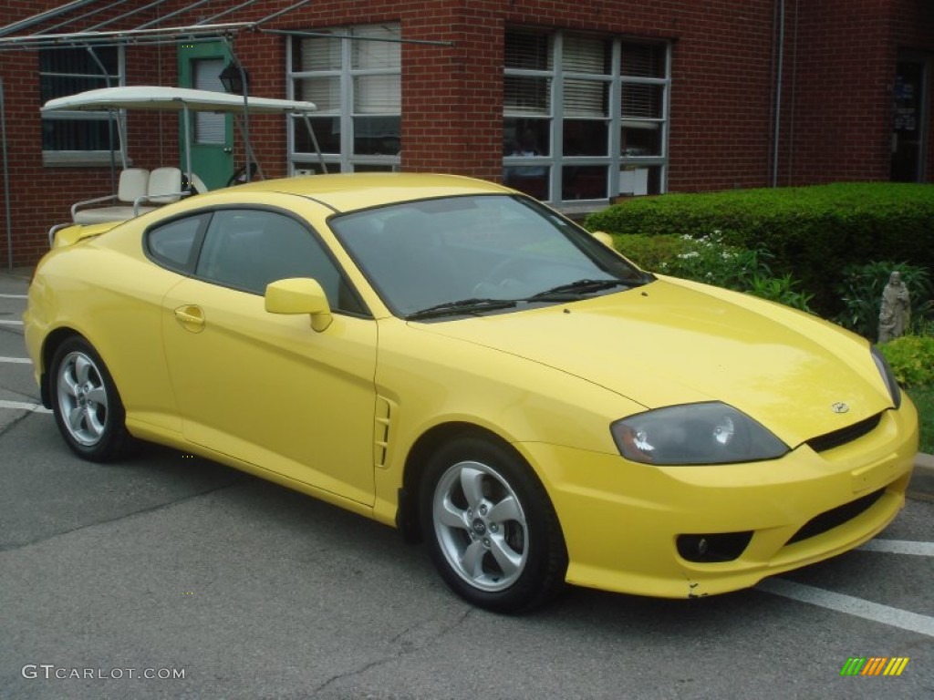 2006 Tiburon GS - Sunburst Yellow / Black photo #1