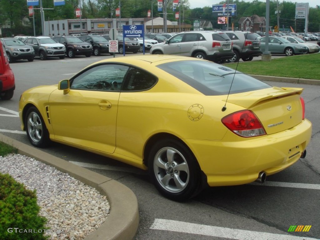 2006 Tiburon GS - Sunburst Yellow / Black photo #6