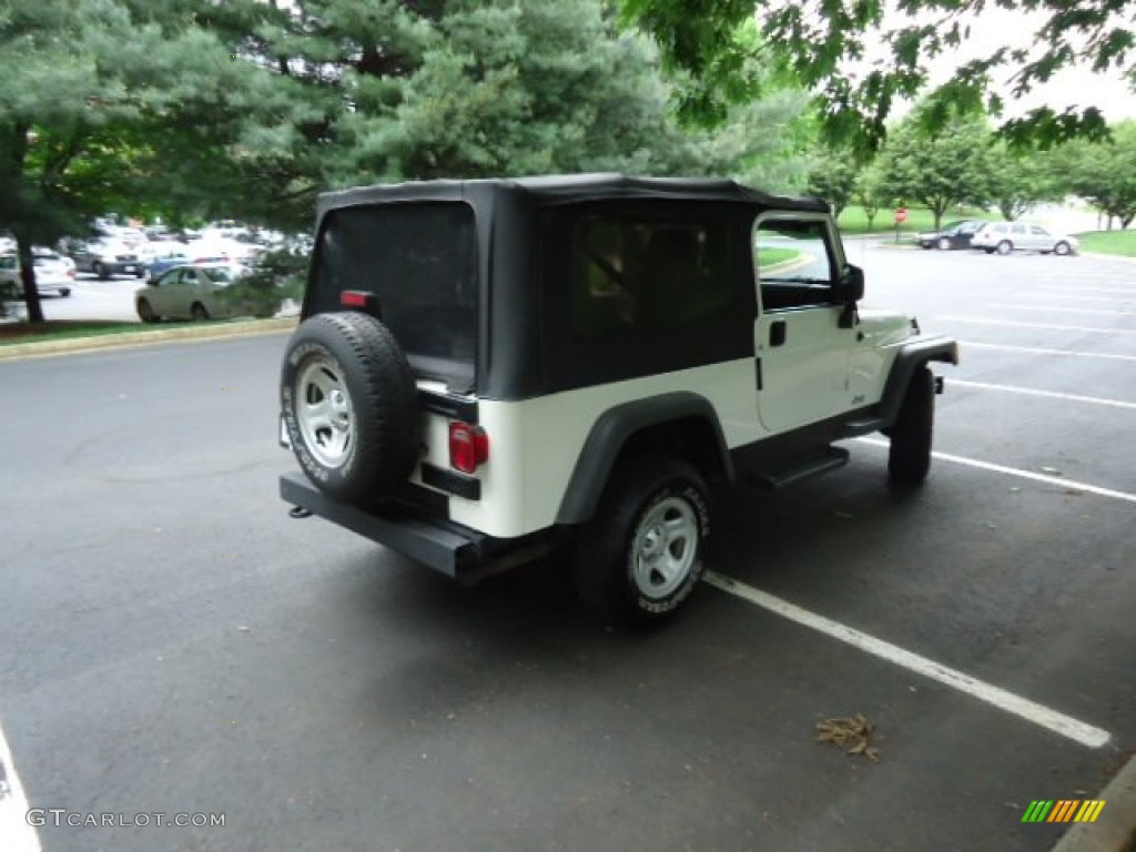 2004 Wrangler Sport 4x4 - Stone White / Dark Slate Gray photo #7