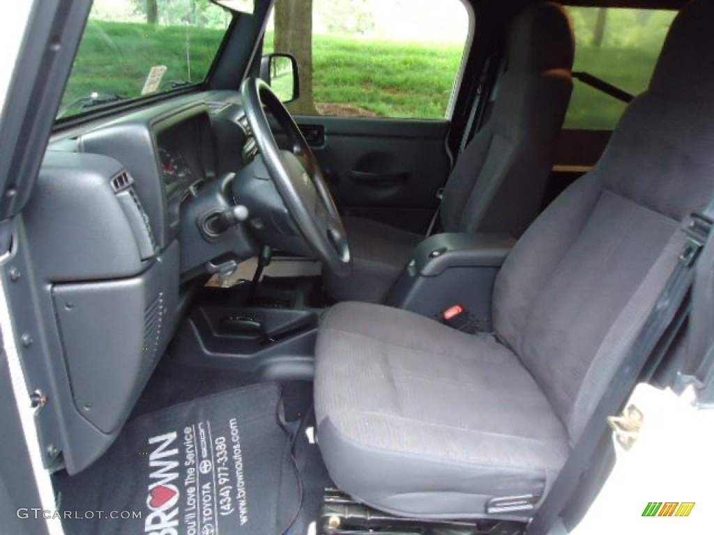 2004 Wrangler Sport 4x4 - Stone White / Dark Slate Gray photo #9