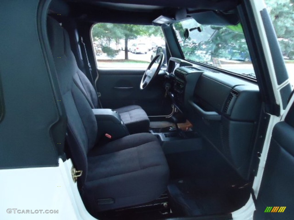 2004 Wrangler Sport 4x4 - Stone White / Dark Slate Gray photo #12