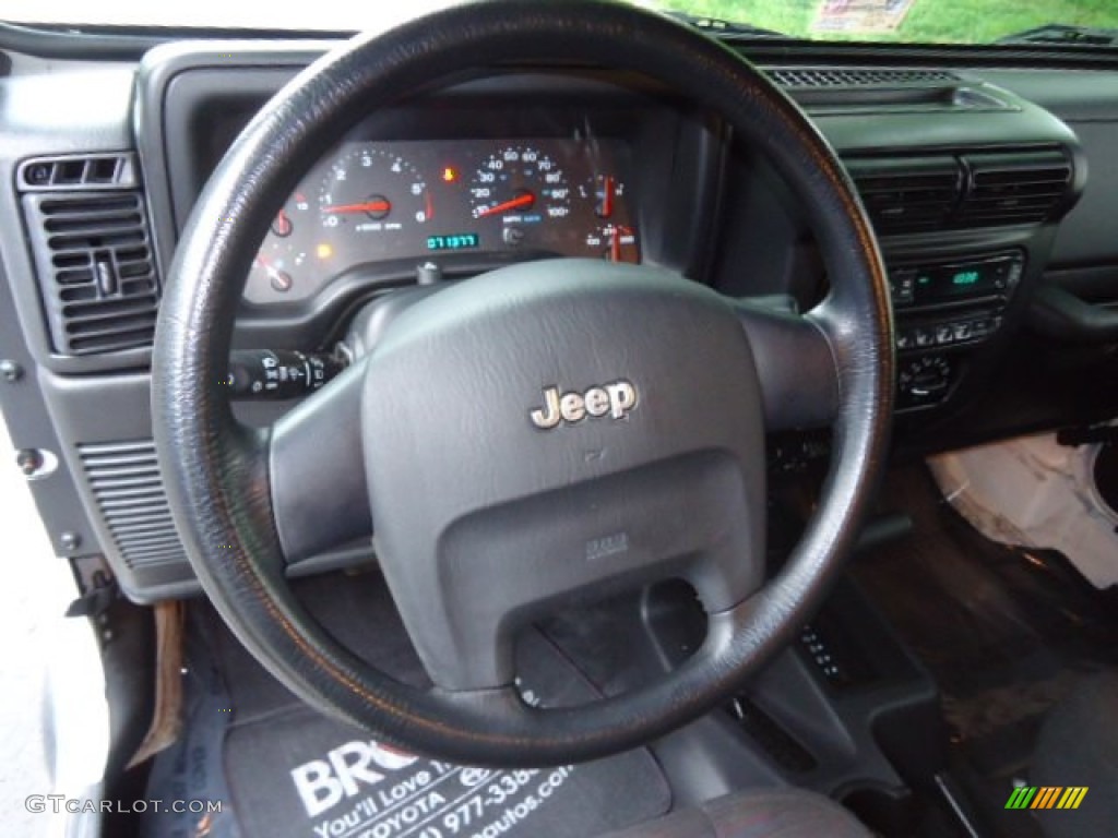 2004 Wrangler Sport 4x4 - Stone White / Dark Slate Gray photo #14