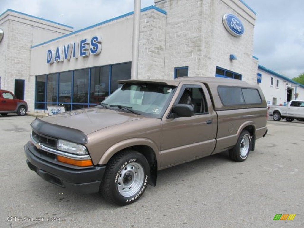 2003 S10 Regular Cab - Sandalwood Metallic / Medium Gray photo #1