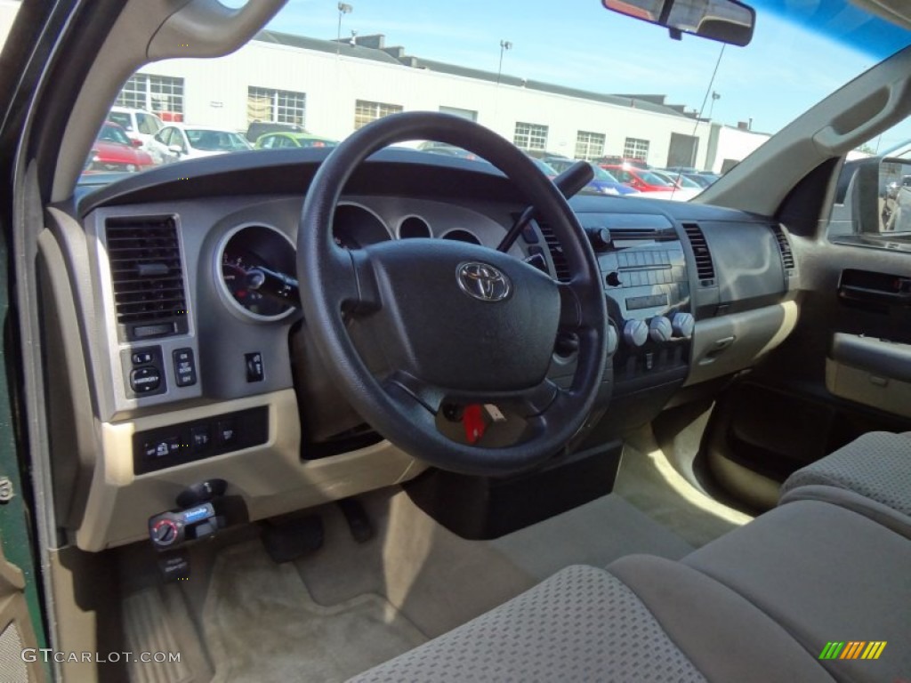 2010 Tundra Double Cab 4x4 - Spruce Green Mica / Sand Beige photo #9