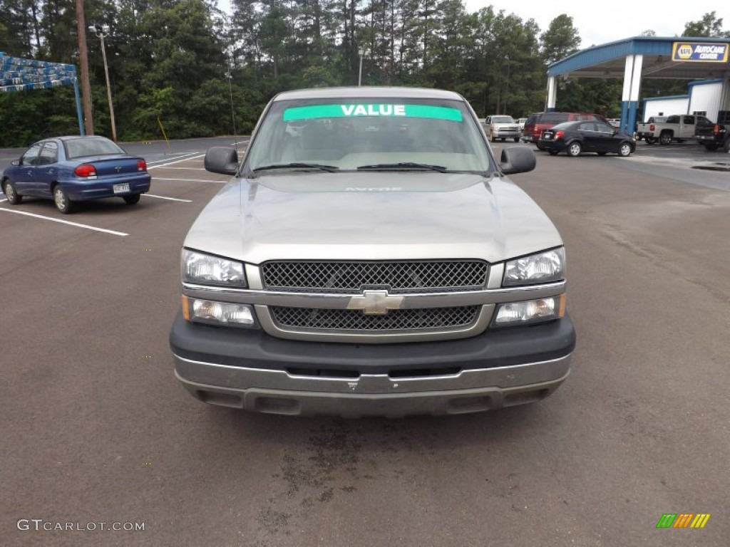 2003 Silverado 2500HD LS Regular Cab - Light Pewter Metallic / Tan photo #8