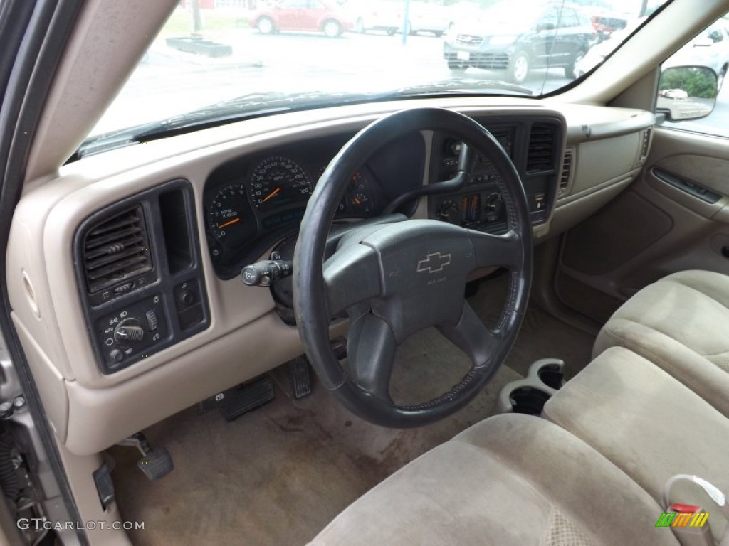 2003 Silverado 2500HD LS Regular Cab - Light Pewter Metallic / Tan photo #10