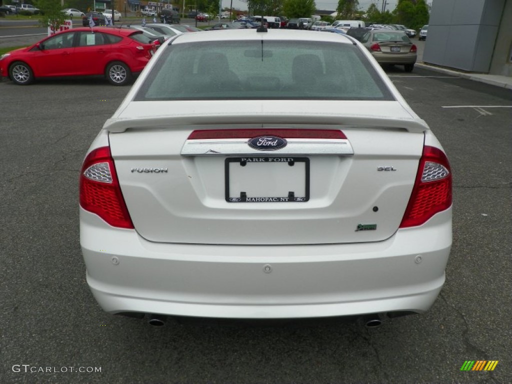 2010 Fusion SEL V6 - White Platinum Tri-coat Metallic / Charcoal Black photo #21