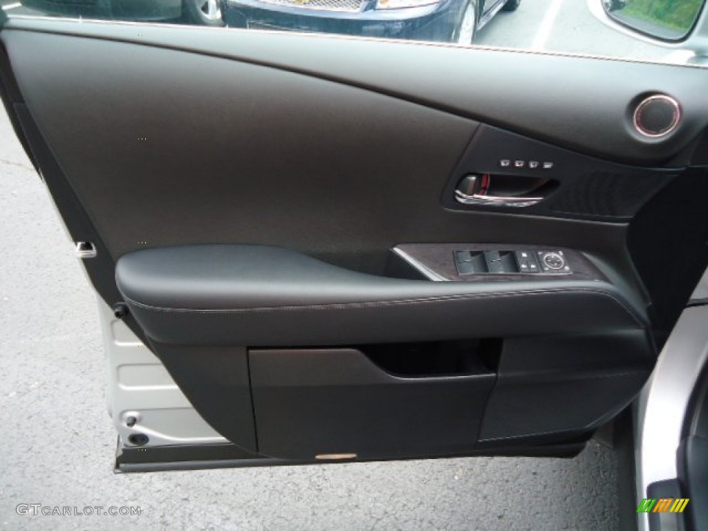 2013 Lexus RX 350 AWD Black/Ebony Birds Eye Maple Door Panel Photo #64877258