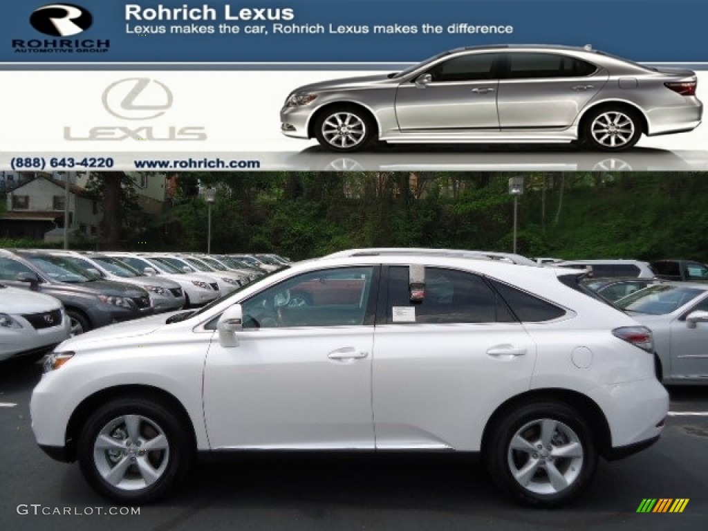2012 RX 350 AWD - Starfire White Pearl / Black photo #1