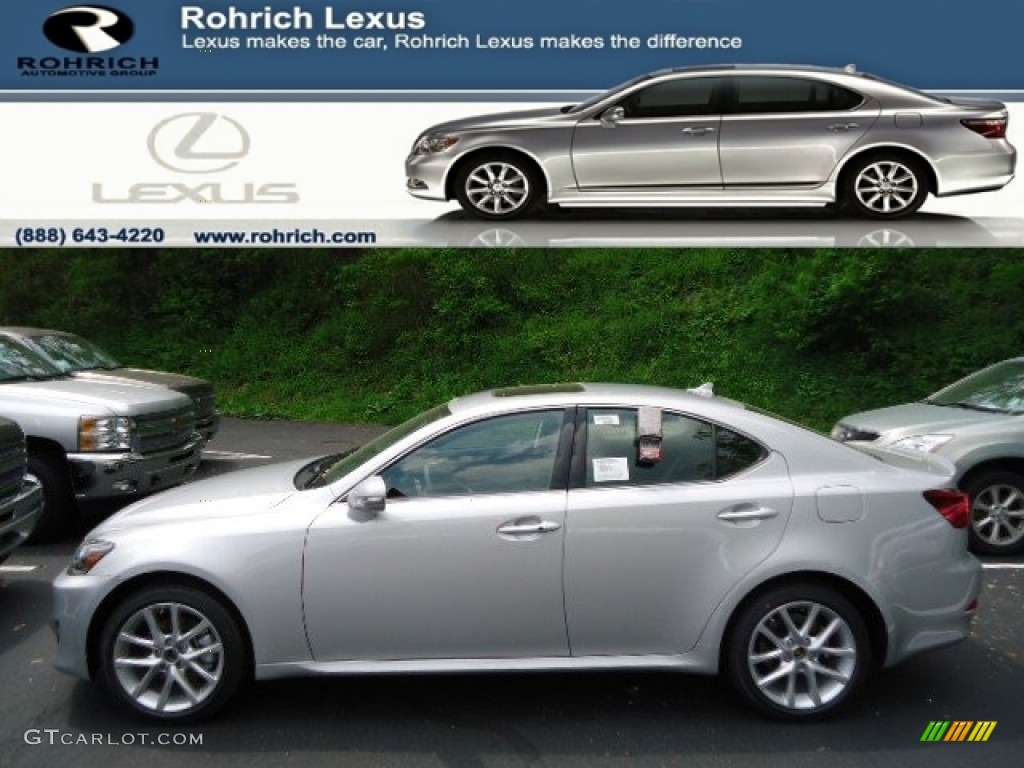 2012 IS 250 AWD - Tungsten Silver Pearl / Black photo #1