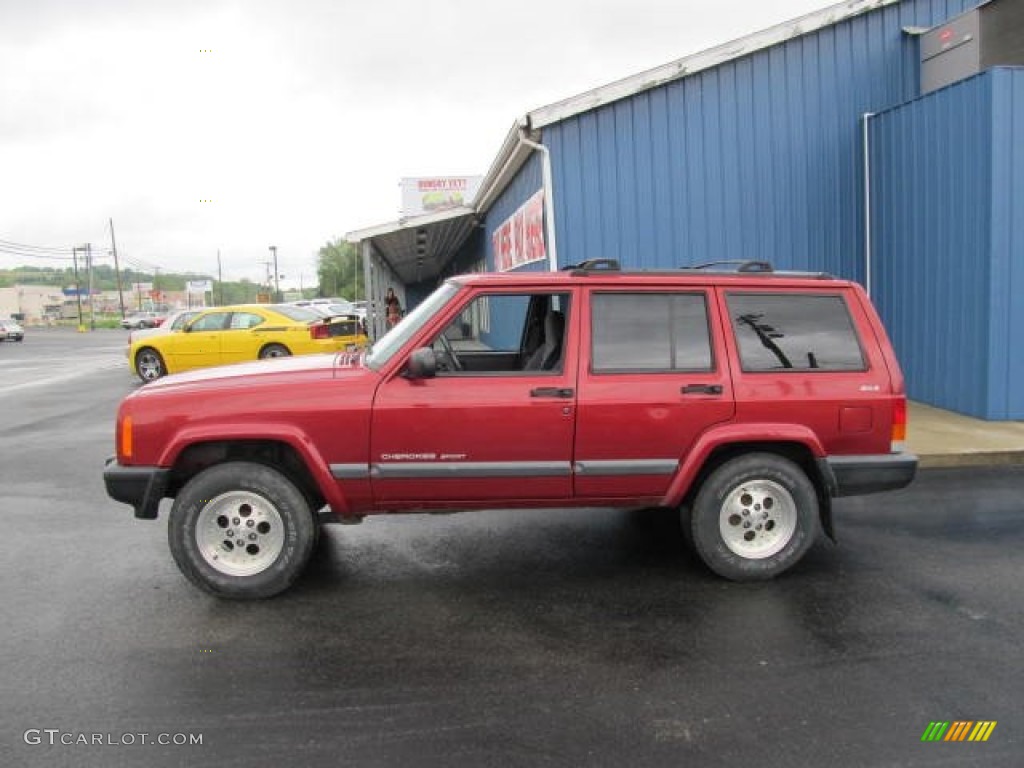 Chili Pepper Red Pearl 1999 Jeep Cherokee Sport 4x4 Exterior Photo #64879106