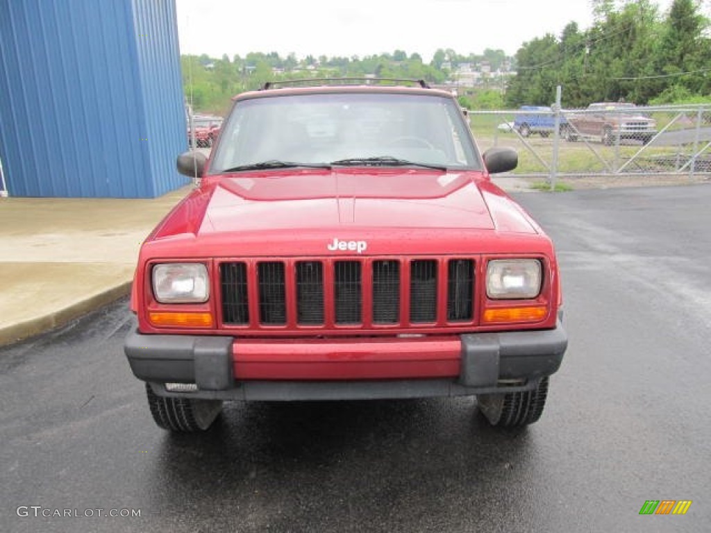 1999 Cherokee Sport 4x4 - Chili Pepper Red Pearl / Agate photo #7