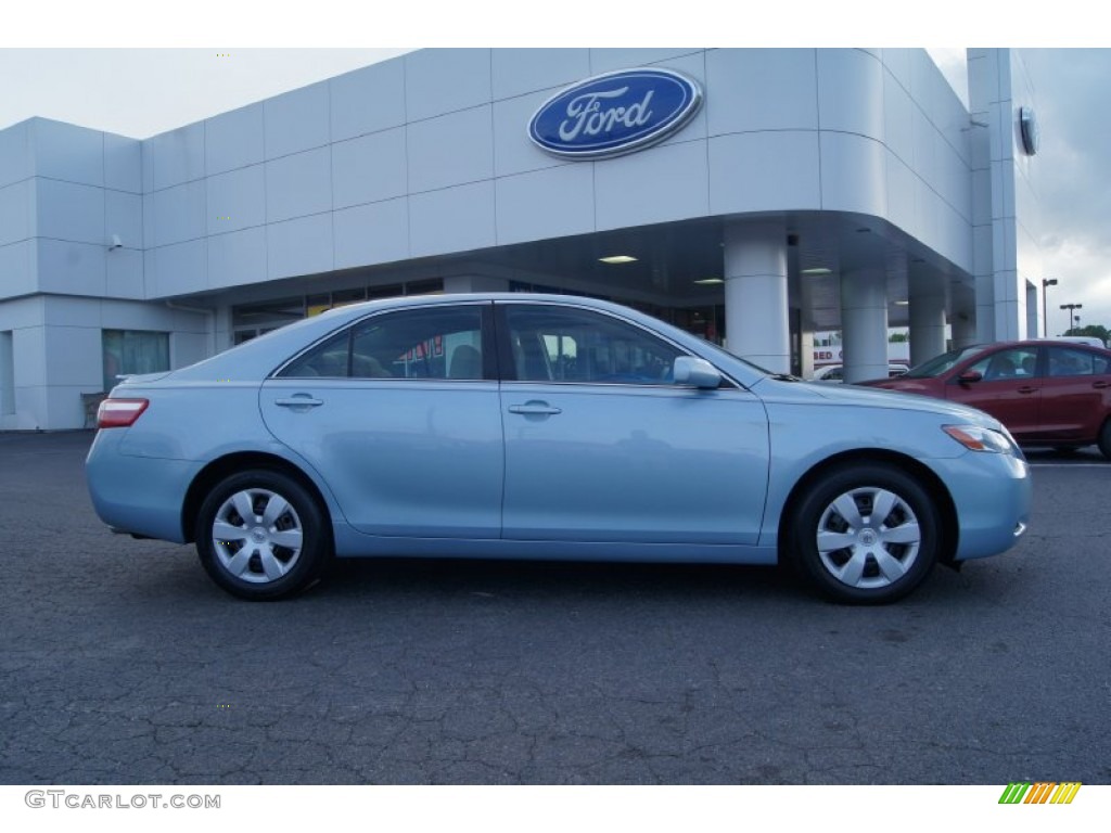 2007 Camry LE V6 - Sky Blue Pearl / Bisque photo #1