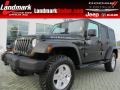 2011 Natural Green Pearl Jeep Wrangler Unlimited Rubicon 4x4  photo #1