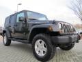 2011 Natural Green Pearl Jeep Wrangler Unlimited Rubicon 4x4  photo #7