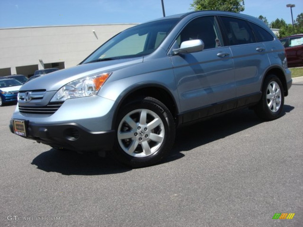 2008 CR-V EX-L - Glacier Blue Metallic / Gray photo #2