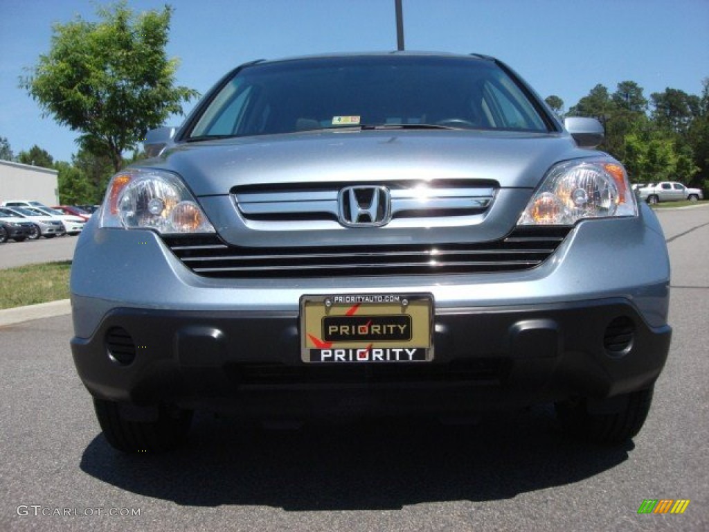 2008 CR-V EX-L - Glacier Blue Metallic / Gray photo #9