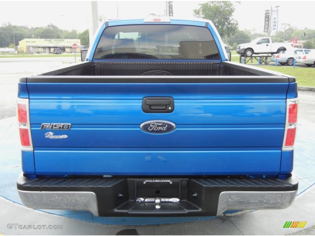 2010 F150 XL Regular Cab - Blue Flame Metallic / Medium Stone photo #4