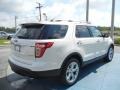 2013 White Platinum Tri-Coat Ford Explorer Limited  photo #3