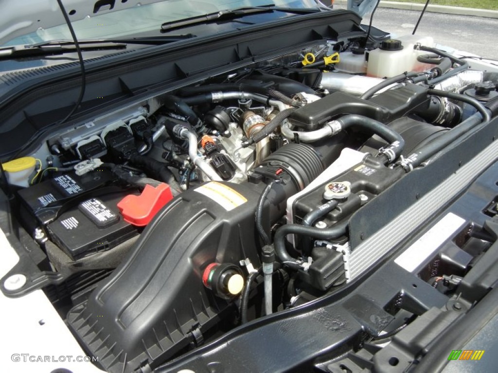 2012 Ford F350 Super Duty XL Crew Cab 4x4 Dually Engine Photos