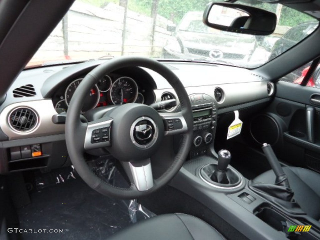 Black Interior 2012 Mazda MX-5 Miata Grand Touring Hard Top Roadster Photo #64890605